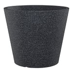 scheurich Coneo Pot de Fleurs en Plastique Noir Granit 40 cm de diamètre 33,2 cm de Hauteur 26 l 57547