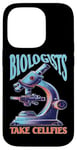 Coque pour iPhone 14 Pro Biologists Take Cellfies Humour de laboratoire scientifique