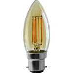 Lampesecoenergie - Ampoule Led Flamme Filament Doré 4 watt (éq. 42 Watt) Culot B22