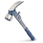 Estwing E6-24TM 24oz 16-inch Milled Face Hammertooth Hammer with Vinyl Shock Reduction Grip, Blue