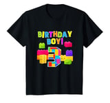 Youth Birthday Boy 3 Bricks 3rd Birthday Turning 3 Years Old T-Shirt