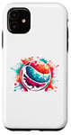 Coque pour iPhone 11 Splash Art Dodge Ball Dodgeball Player