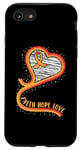 Coque pour iPhone SE (2020) / 7 / 8 Faith Hope Love Ruban orange pour sensibilisation à la leucémie et au cancer
