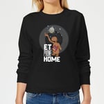 Sweat Femme E.T. l'extra-terrestre - Téléphone Maison - Noir - XXL