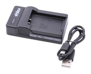 vhbw Chargeur USB de batterie compatible avec Nikon DL18-50 f/1.8-2.8, DL24-85 d/1.8-2.8 batterie appareil photo digital, DSLR, action cam