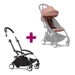 Stokke Pack chassis poussette YOYO³ Blanc + pack 6+ Ginger