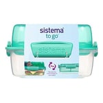 Sistema Lunch Stack Square 1,24 l flere farger - 1 stk. Sistema to go Drikkeflasker og matbokser Matbokser plastikk Hjem & Fritid