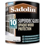 Sadolin 5028850 Superdec Opaque Wood Protection Super White Gloss 1 litre