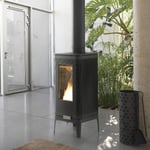 Poêle à bois en fonte Invicta Iwaki 7kW 85m²