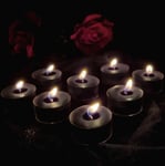 Luxurious Opium Scented Black Tealights - Long Lasting Scent 3 Hour Burn- 9 pack