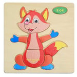 Puzzles - puzzles games 1pcs 3d wooden jigsaw gift for children's educational brain toys cartoon animal shapes puzzle - by KLMF - 1 PCs