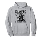 Krampus Is Coming To Town Christmas Monster Men Women Kids Pullover Hoodie