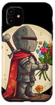 iPhone 11 Valentine's Knight with flowers in hand costume Case