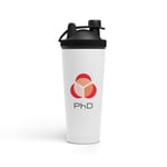 PhD | Bouteille Shaker en acier inoxydable Matte |pour boisson Protéinée et shake | Idéale pour le sport | 750ml