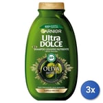 3x Ultradolce Garnier Shampooing 250 Ml. Olive Mythique