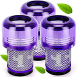 Dyson V12 3 Pack Filter - Hepa-suodatin pölynimurille, yhteensopiva Dyson V12 Slim Absolute Detect pestävän lisävarusteen kanssa