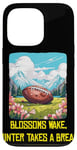 Coque pour iPhone 13 Pro Blossoms se réveille avec le football américain cool pour le printemps