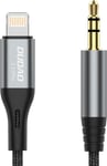 Audio cable Lightning to mini jack 3.5mm Gray
