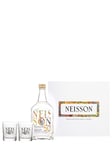 NEISSON - Coffret Ti-punch Blanc & 2 verres - Rhum Agricole - Alcool 50% - Notes de Réglisse & Miel - 70cl + 2 verres