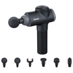 Beurer MG180 Massage Gun Muscle Massager with 6 Attachments and Charger Black