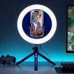 Paladone PlayStation Streaming Light - Officially Licensed Adjustable Ring Light with Phone Holder, 3 Light Modes, Warm, Cool & Neutral, Gift for Boys