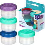 Sistema to Go Mini Dressing Pots Set of 4