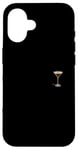 Coque pour iPhone 16 Verre à expresso Martini minimaliste élégance de poche