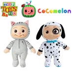 CoComelon JJ Kitty & Puppy Plush Stuffed Animal Toys, 2 Pack - 8" Plush