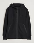 C.P. Company Diagonal Raised Fleece Full Zip Goggle Hoodie Black