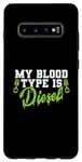 Coque pour Galaxy S10+ Mon groupe sanguin est Diesel Auto Mechanic