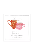 The Proper Mail Company Two Mugs With Hearts Husband Valentine's Day Card