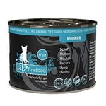 catz finefood Purrrr Schaf - Lot de 6 boîtes de 200 g de Nourriture Humide pour Chats sensibles à la Nutrition - Monoprotéine - 70% de Viande