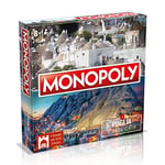 Winning Moves, Les Plus Beaux Villages d'Italie édition Puglia & Basilicate Monopoly, édition Italienne, Jeu Familial, Depuis 8 Ans +