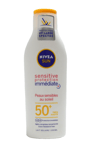 NIVEA SUN PEAUX SENSIBLES 50+ TRES HAUTE PROTECTION 200 ML CREME SOLAIRE NEUF