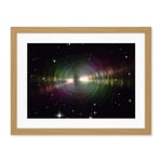 Artery8 Hubble Space Telescope Image Rainbow Image Of The Egg Nebula Light Ripples Reflecting On The Dying Star's Dust Shells Artwork Framed Wall Art Print 18X24 Inch