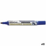 Permanenttitussi Pentel Maxiflo NLF50 sininen 12 kpl.