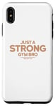 Coque pour iPhone XS Max Just a Strong Gym Bro Entraînement de fitness pour homme Beige