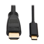 TRIPP LITE USB C to HDMI Adapter Cable USB 3.1 4K@60Hz M/M USB-C Black 10ft - videokabel - HDMI / USB - 3 m