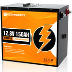 ECO-WORTHY Batterie Lithium Lifepo4 8AH 30AH 50AH 100AH 150AH 280AH 12V