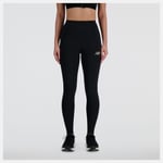 New Balance Sleek 27" Høyt Liv Tights - Svart | Komfortable Løpetights til Trening