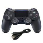 Wireless Game Controller For P4 Blue With Six-Axis Vibration And Led Lights Compatible With Pc Gaming 25x22cm