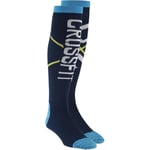 Reebok CrossFit Engineered Knee Socks Navy Cushioned Arch Support Breathable