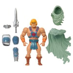 Masters of the Universe Origins Musclor Tortues du Château des Ombres, figurine articulée Musclor version ninja furtif, association des Maîtres de l'Univers et des Tortues Ninja, HTH18