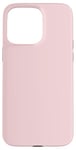 Coque pour iPhone 15 Pro Max Couleur rose pâle simple