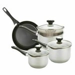 Prestige Strain Away 4PC Set 16/18/20cm Saucepan & 24cm Frypan