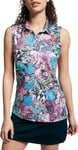 Nike Women's Sleeveless Floral Golf Polo Top - Medium - New ~ AJ5327 624