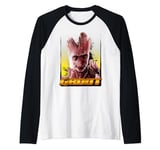 Marvel Groot Guardians of the Galaxy Stoic Manche Raglan