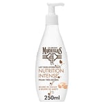 Le Petit Marseillais | Lait Soin Hydratant Nutrition Intense (flacon-pompe de 250 ml) – Lait corps pour peaux très sèches confort 24h – Lait hydratant au beurre de cacao et beurre de karité