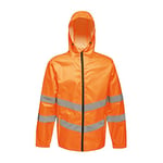 Regatta TRW497 18895 Professional Hi-Vis Waterproof and Windproof Pack away Jacket, Orange, XXXL