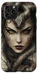 Coque pour iPhone 11 Pro Lilith Medusa Serpent Cobra Snake Mythologie grecque